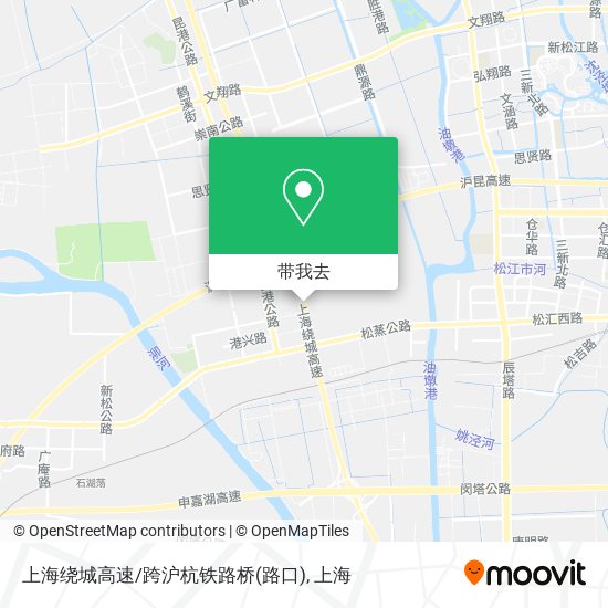 上海绕城高速/跨沪杭铁路桥(路口)地图