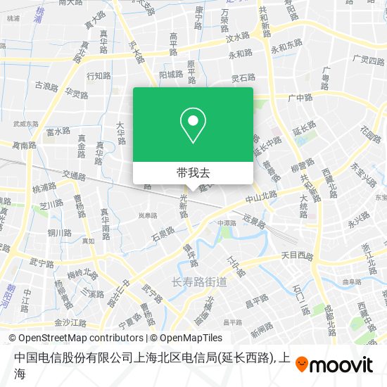 中国电信股份有限公司上海北区电信局(延长西路)地图
