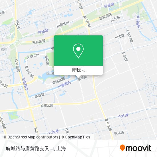 航城路与唐黄路交叉口地图