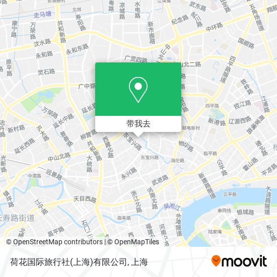 荷花国际旅行社(上海)有限公司地图