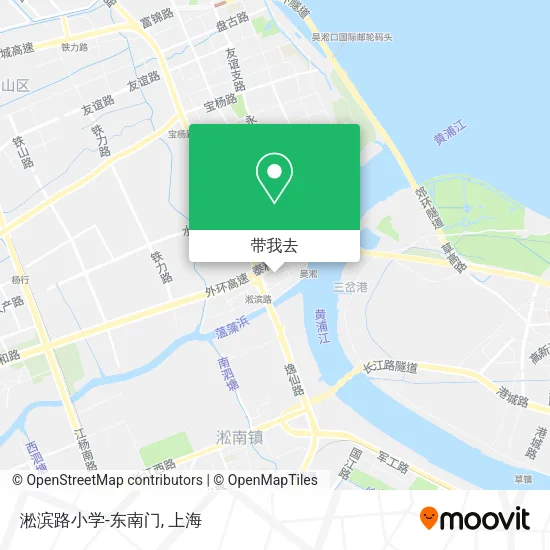 淞滨路小学-东南门地图