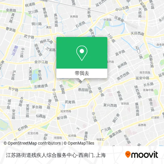 江苏路街道残疾人综合服务中心-西南门地图