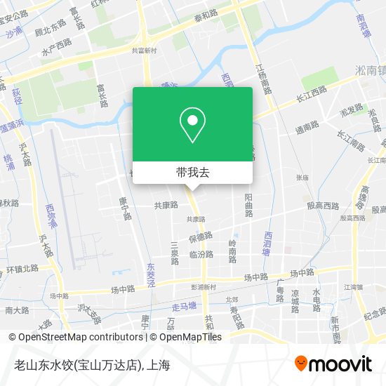 老山东水饺(宝山万达店)地图