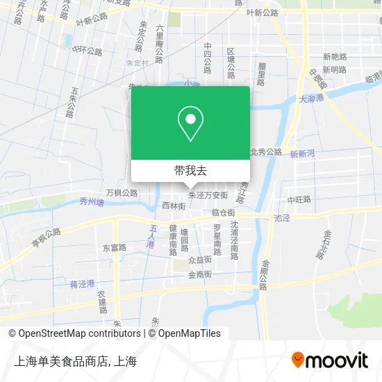上海单美食品商店地图
