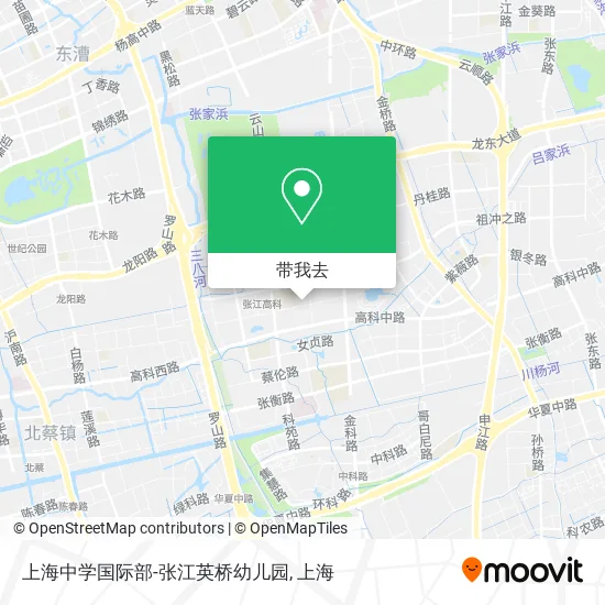 上海中学国际部-张江英桥幼儿园地图