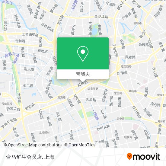 盒马鲜生会员店地图