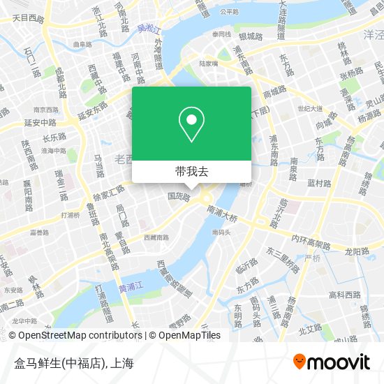 盒马鲜生(中福店)地图