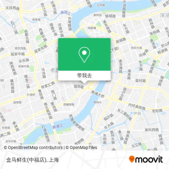盒马鲜生(中福店)地图