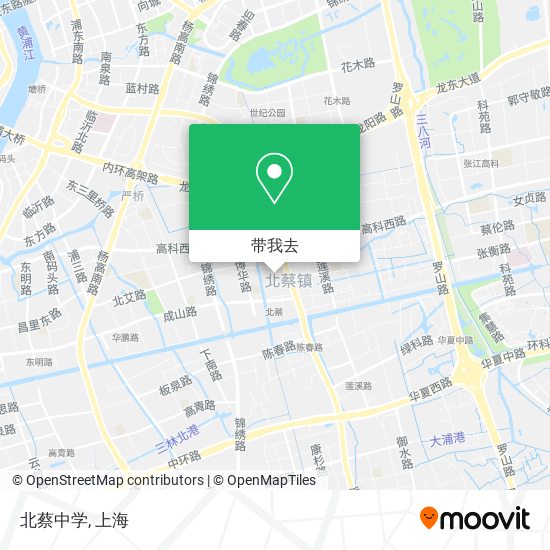 北蔡中学地图