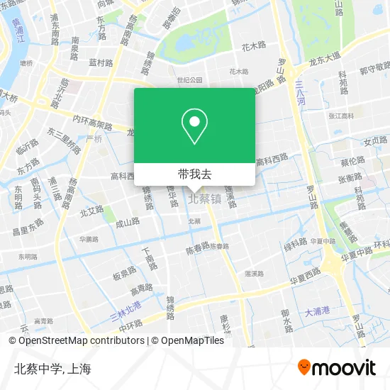 北蔡中学地图
