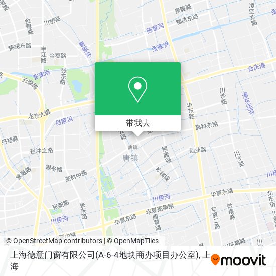 上海德意门窗有限公司(A-6-4地块商办项目办公室)地图