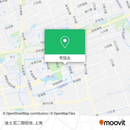 迪士尼二期宿舍地图