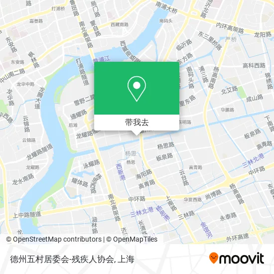 德州五村居委会-残疾人协会地图