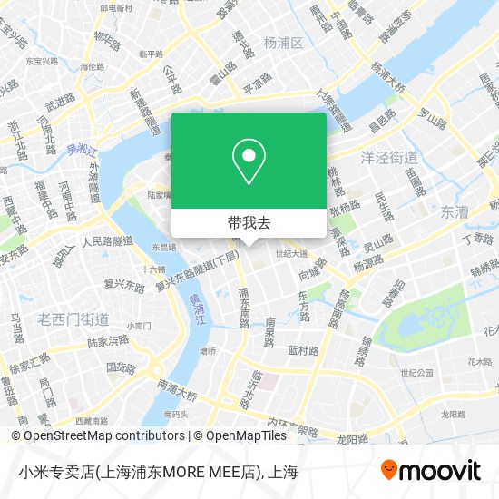 小米专卖店(上海浦东MORE MEE店)地图