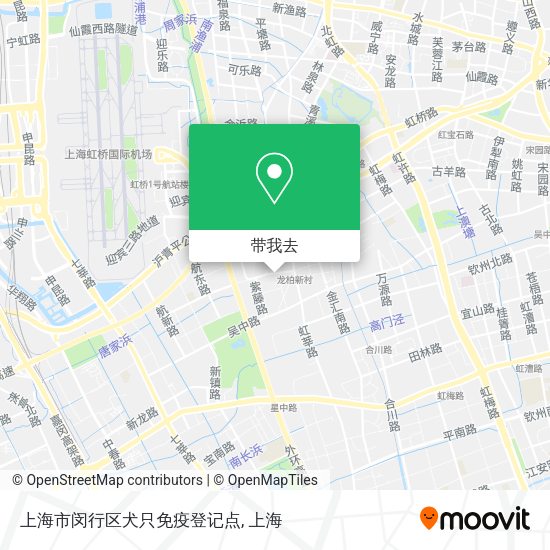 上海市闵行区犬只免疫登记点地图