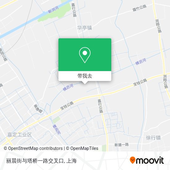 丽晨街与塔桥一路交叉口地图