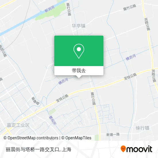 丽晨街与塔桥一路交叉口地图