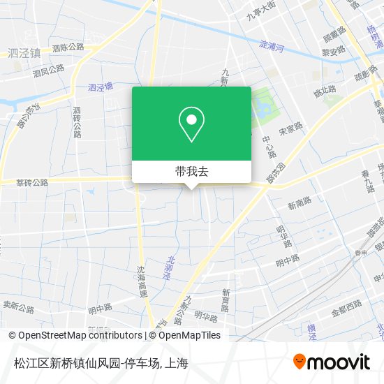 松江区新桥镇仙风园-停车场地图