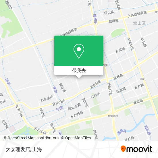 大众理发店地图