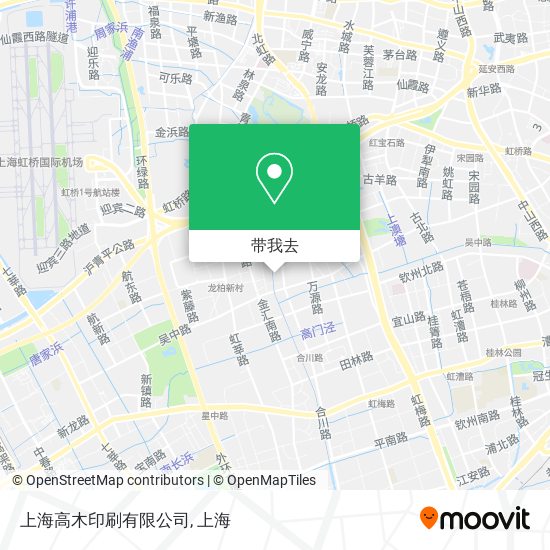 上海高木印刷有限公司地图