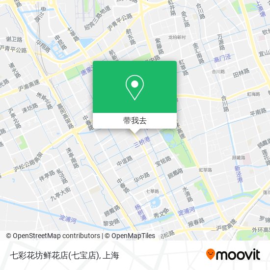 七彩花坊鲜花店(七宝店)地图