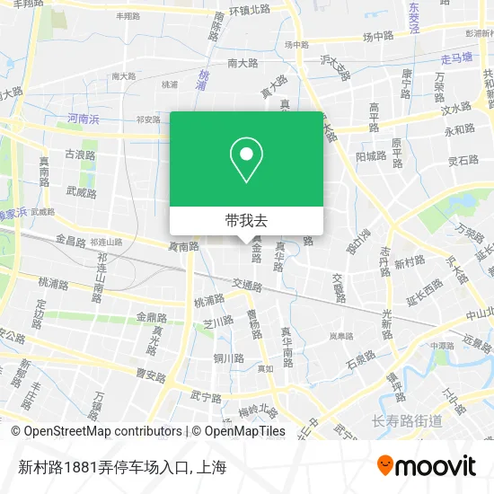 新村路1881弄停车场入口地图