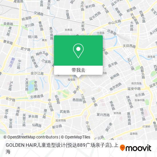 GOLDEN HAIR儿童造型设计(悦达889广场亲子店)地图