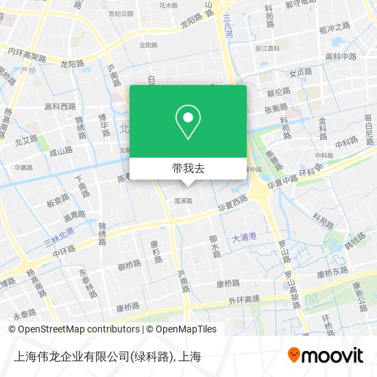 上海伟龙企业有限公司(绿科路)地图