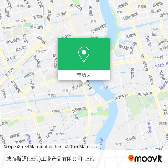 威而斯通(上海)工业产品有限公司地图