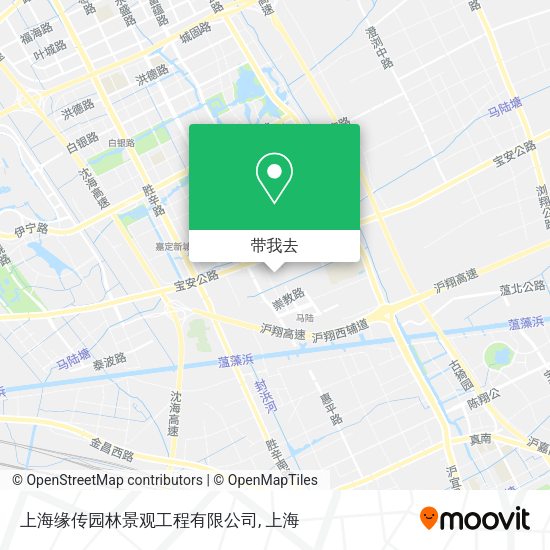 上海缘传园林景观工程有限公司地图