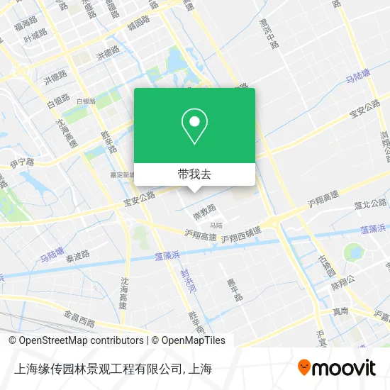 上海缘传园林景观工程有限公司地图