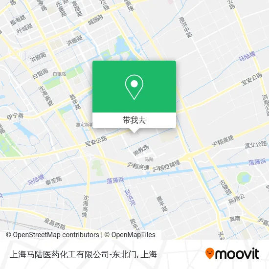上海马陆医药化工有限公司-东北门地图
