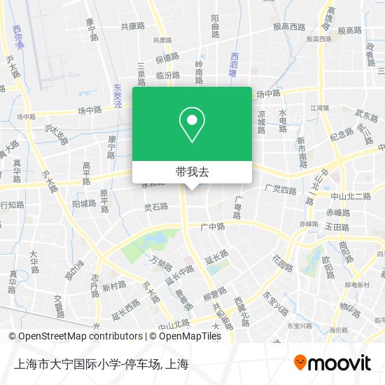 上海市大宁国际小学-停车场地图