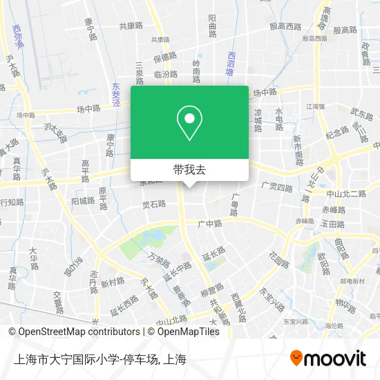 上海市大宁国际小学-停车场地图