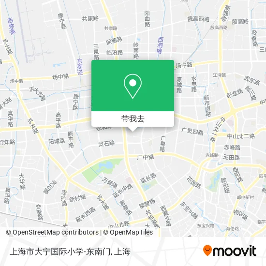 上海市大宁国际小学-东南门地图