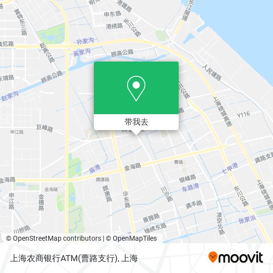 上海农商银行ATM(曹路支行)地图