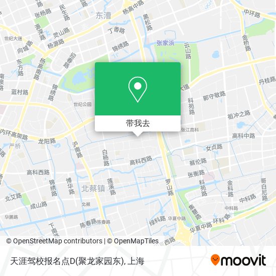 天涯驾校报名点D(聚龙家园东)地图