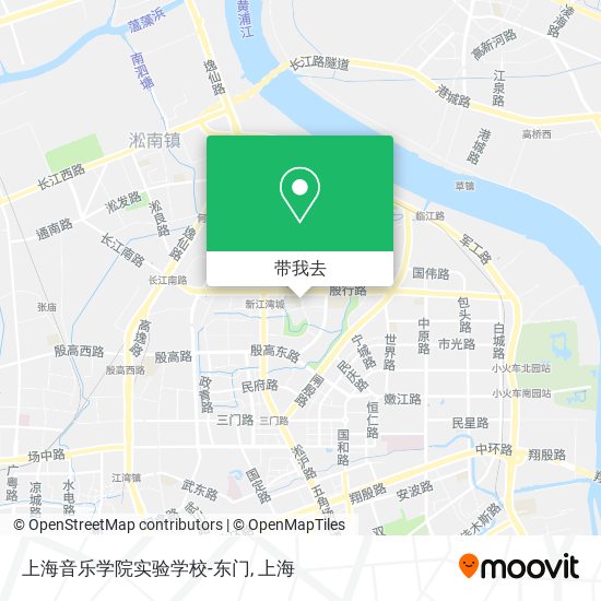 上海音乐学院实验学校-东门地图