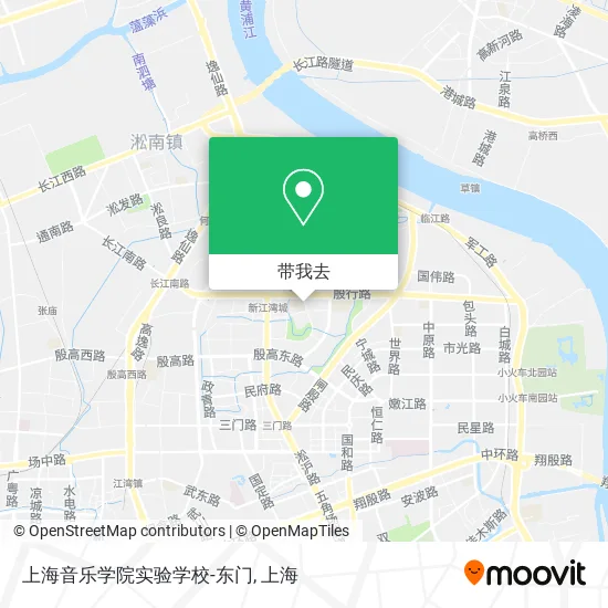 上海音乐学院实验学校-东门地图