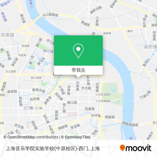 上海音乐学院实验学校(中原校区)-西门地图