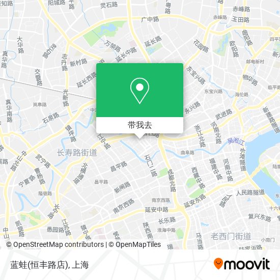 蓝蛙(恒丰路店)地图