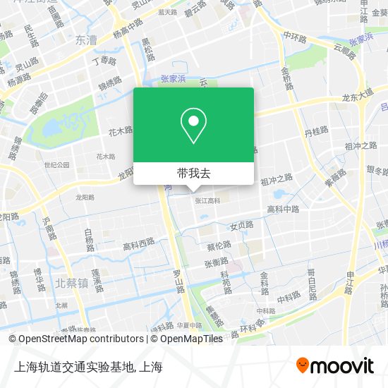 上海轨道交通实验基地地图