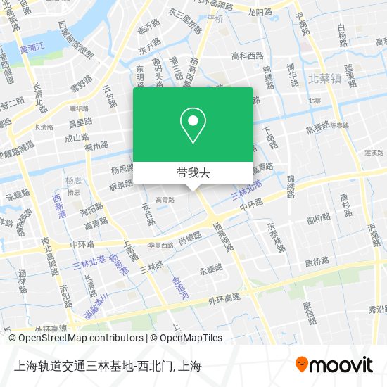 上海轨道交通三林基地-西北门地图