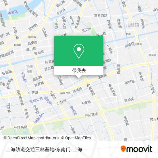 上海轨道交通三林基地-东南门地图