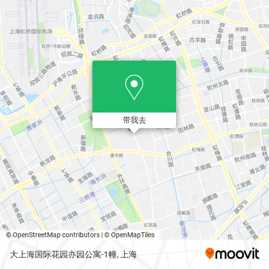 大上海国际花园亦园公寓-1幢地图