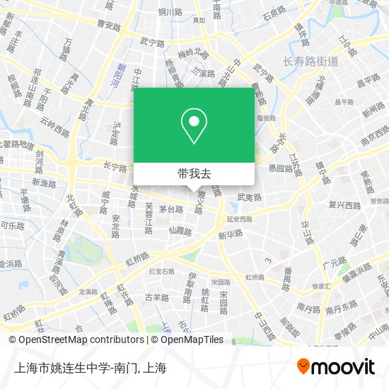 上海市姚连生中学-南门地图