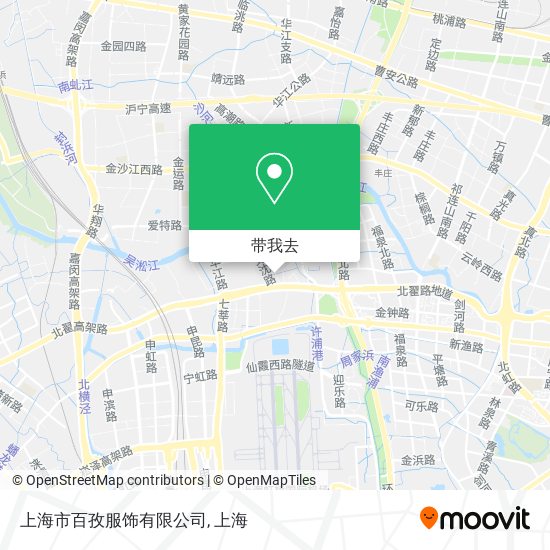 上海市百孜服饰有限公司地图