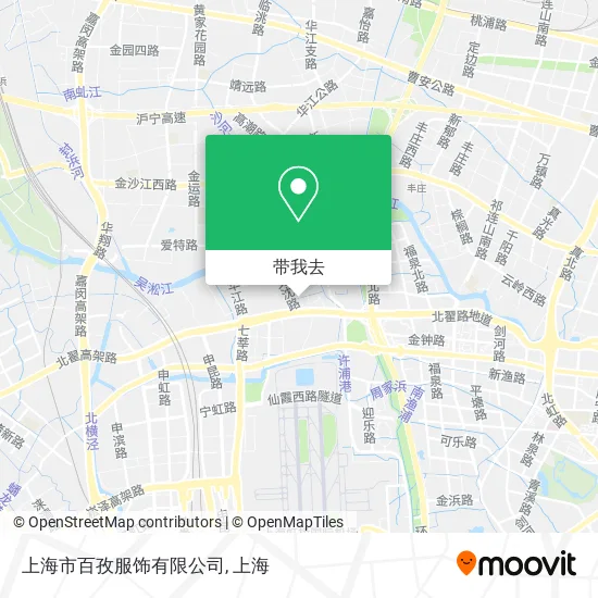 上海市百孜服饰有限公司地图