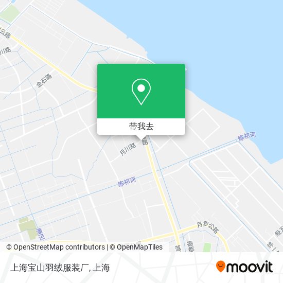 上海宝山羽绒服装厂地图