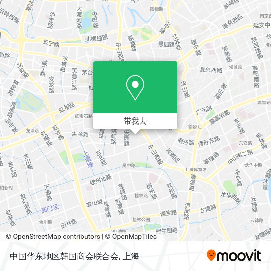 中国华东地区韩国商会联合会地图